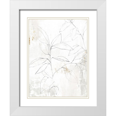 Mandola I  White Modern Wood Framed Art Print with Double Matting by Isabelle Z
