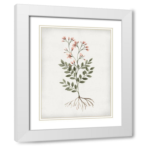Green Tile III White Modern Wood Framed Art Print with Double Matting by Isabelle Z