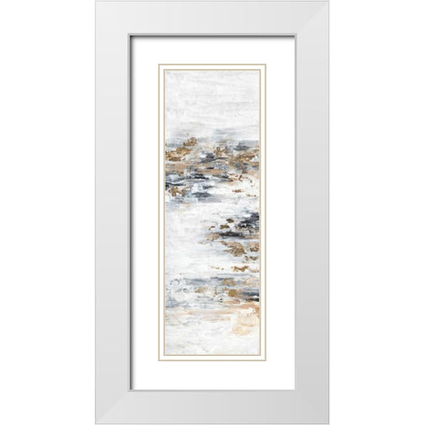 Memory II White Modern Wood Framed Art Print with Double Matting by Isabelle Z