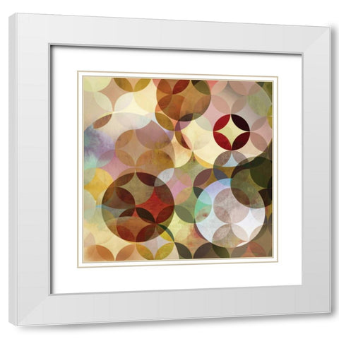 Asymmetrical Slices I White Modern Wood Framed Art Print with Double Matting by Fontaine, Drako