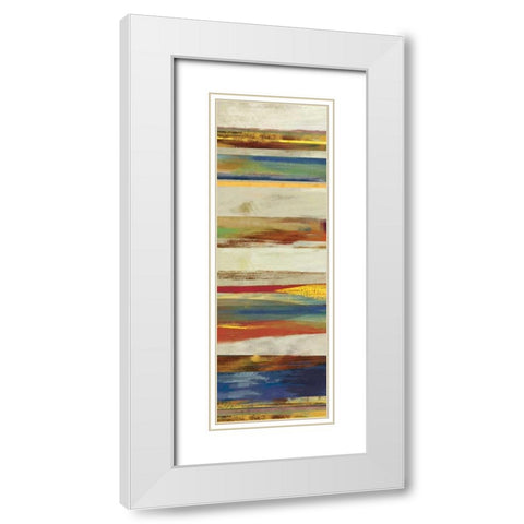 Pulse I - Mini White Modern Wood Framed Art Print with Double Matting by Fontaine, Drako