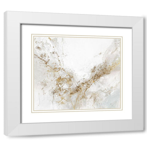 Logos  White Modern Wood Framed Art Print with Double Matting by Gardner, Jennifer