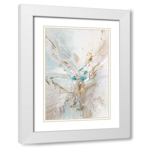 Part Ways I  White Modern Wood Framed Art Print with Double Matting by Gardner, Jennifer