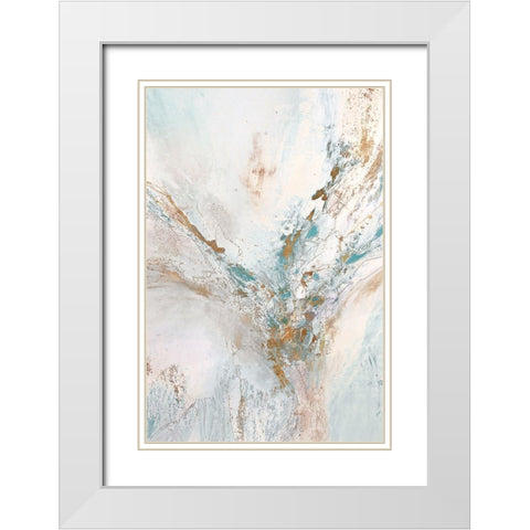 Part Ways II  White Modern Wood Framed Art Print with Double Matting by Gardner, Jennifer