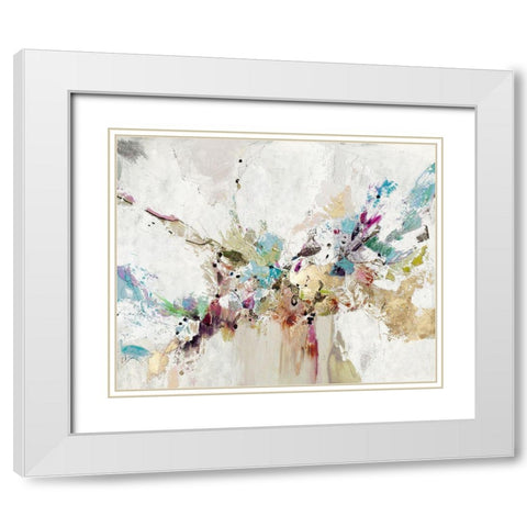 Color Blust White Modern Wood Framed Art Print with Double Matting by Gardner, Jennifer