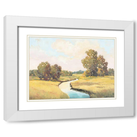 Farming Country I White Modern Wood Framed Art Print with Double Matting by Reynolds, Graham