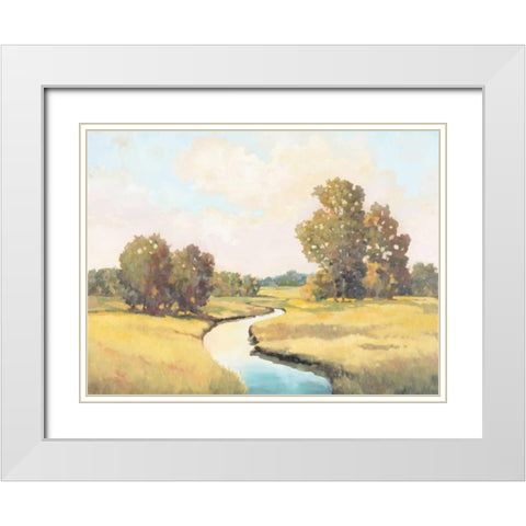 Farming Country I White Modern Wood Framed Art Print with Double Matting by Reynolds, Graham