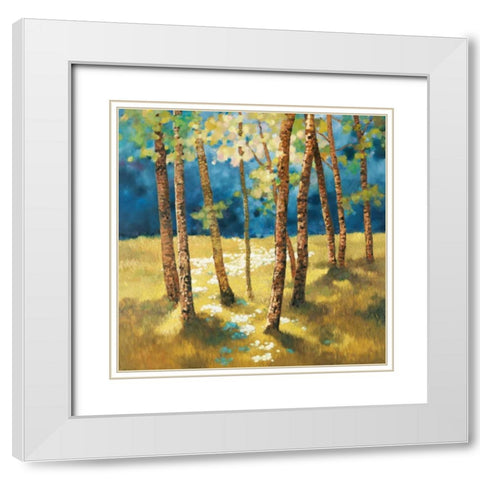 Secret Glade I White Modern Wood Framed Art Print with Double Matting by Reynolds, Graham