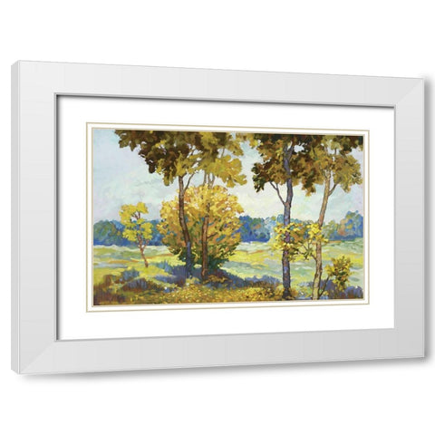 Windstill II White Modern Wood Framed Art Print with Double Matting by Reynolds, Graham