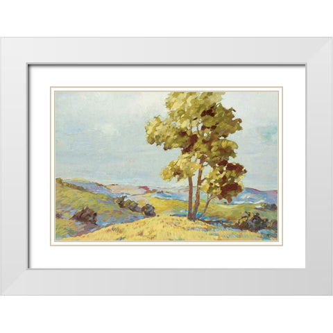 Sandhills I White Modern Wood Framed Art Print with Double Matting by Reynolds, Graham