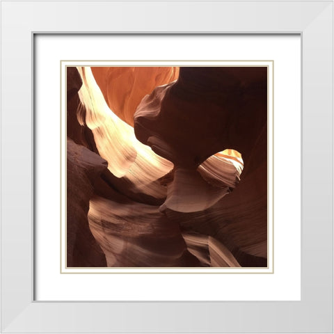 Coral Antelope Canyon II  White Modern Wood Framed Art Print with Double Matting by Wilson, Gerry