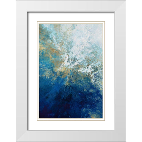 Nilus  White Modern Wood Framed Art Print with Double Matting by Broughton, Shaylen