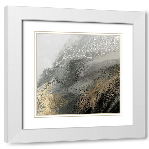 Aisa White Modern Wood Framed Art Print with Double Matting by Broughton, Shaylen