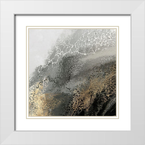 Aisa White Modern Wood Framed Art Print with Double Matting by Broughton, Shaylen