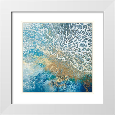 FortunaÂ  White Modern Wood Framed Art Print with Double Matting by Broughton, Shaylen
