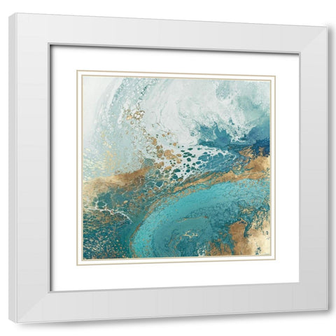 Galene White Modern Wood Framed Art Print with Double Matting by Broughton, Shaylen