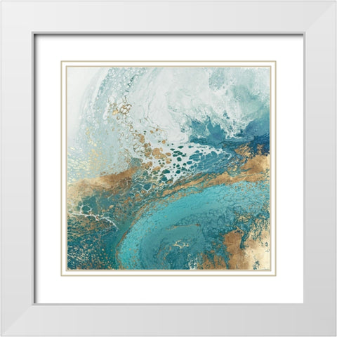 Galene White Modern Wood Framed Art Print with Double Matting by Broughton, Shaylen