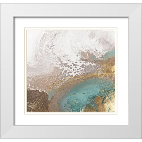 Galene Neutral VersionÂ  White Modern Wood Framed Art Print with Double Matting by Broughton, Shaylen