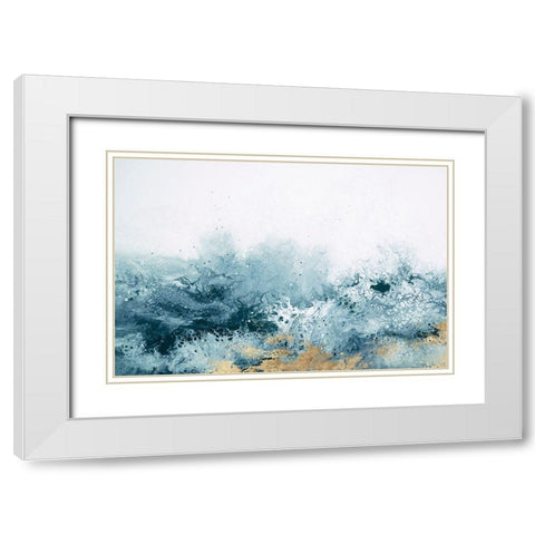 Lauma  White Modern Wood Framed Art Print with Double Matting by Broughton, Shaylen