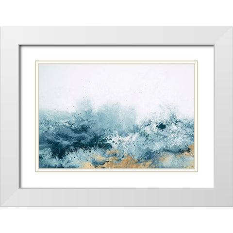 Lauma  White Modern Wood Framed Art Print with Double Matting by Broughton, Shaylen