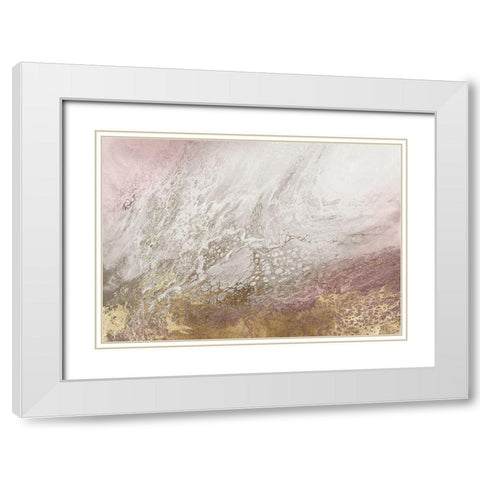 Nortia Pink Version  White Modern Wood Framed Art Print with Double Matting by Broughton, Shaylen