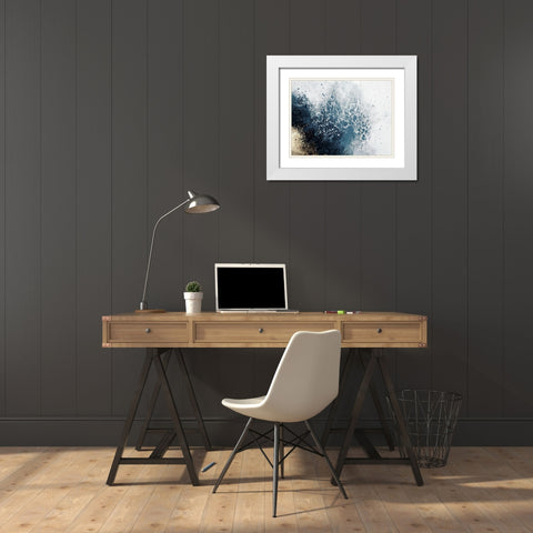 VeritasÂ  White Modern Wood Framed Art Print with Double Matting by Broughton, Shaylen