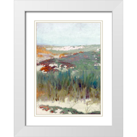Seaside Breeze I White Modern Wood Framed Art Print with Double Matting by Hunziker, Steve