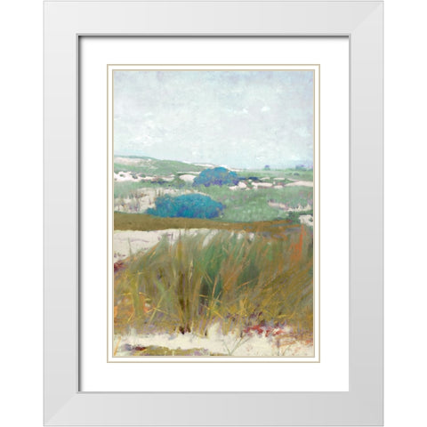 Seaside Breeze III White Modern Wood Framed Art Print with Double Matting by Hunziker, Steve