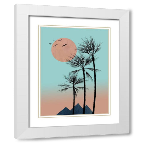 Passion in the Tropics I  White Modern Wood Framed Art Print with Double Matting by Halli, Hal