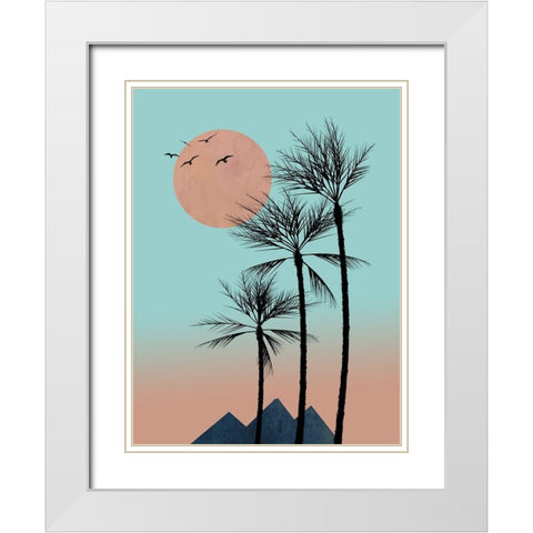 Passion in the Tropics I  White Modern Wood Framed Art Print with Double Matting by Halli, Hal
