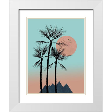 Passion in the Tropics II White Modern Wood Framed Art Print with Double Matting by Halli, Hal