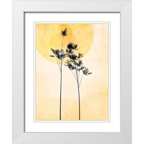 Feel the Love White Modern Wood Framed Art Print with Double Matting by Halli, Hal