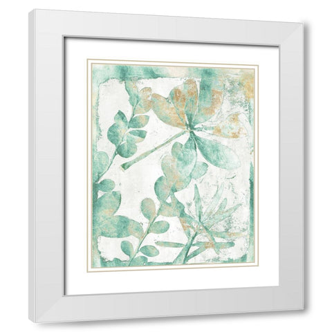 Garden Variety Green Version  White Modern Wood Framed Art Print with Double Matting by St Hilaire, Elizabeth
