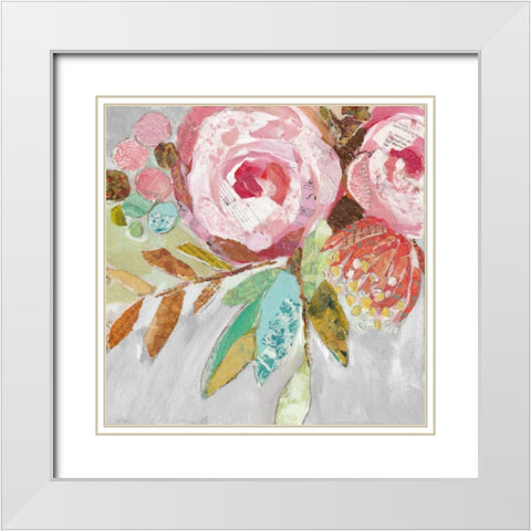 Dream Flower II White Modern Wood Framed Art Print with Double Matting by St Hilaire, Elizabeth