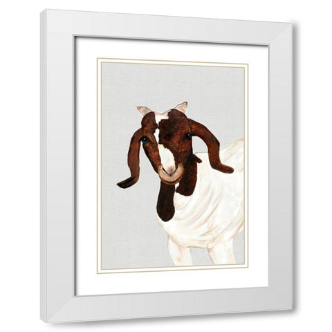 FancyÂ  White Modern Wood Framed Art Print with Double Matting by Hatfield, Jodi