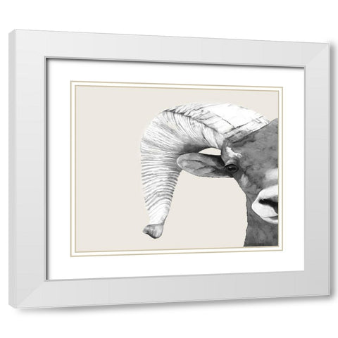 Rambo  White Modern Wood Framed Art Print with Double Matting by Hatfiled, Jodi