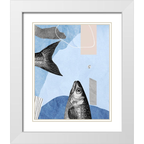 Top and Tail I  White Modern Wood Framed Art Print with Double Matting by Smith, Karen