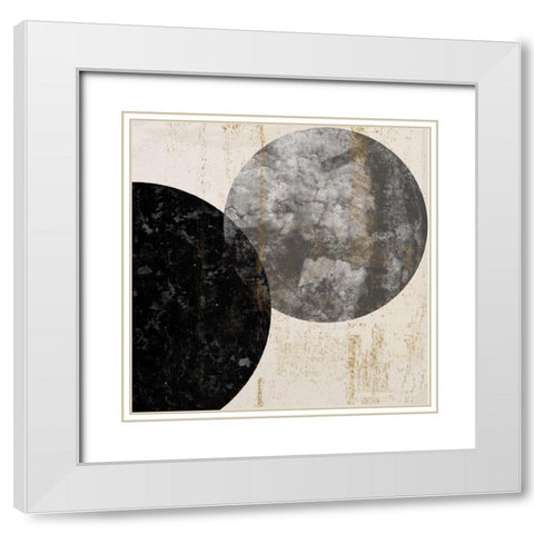 Crisscross I  White Modern Wood Framed Art Print with Double Matting by Smith, Karen