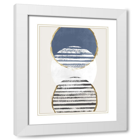 Inside Out I White Modern Wood Framed Art Print with Double Matting by Smith, Karen