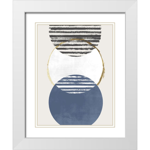 Inside Out II White Modern Wood Framed Art Print with Double Matting by Smith, Karen