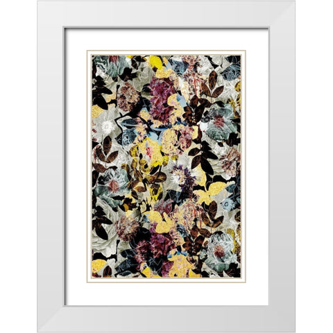 Autumn Floral White Modern Wood Framed Art Print with Double Matting by Bainbridge, Hope