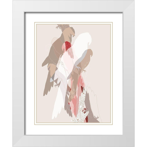 The Birds  White Modern Wood Framed Art Print with Double Matting by Bainbridge, Hope