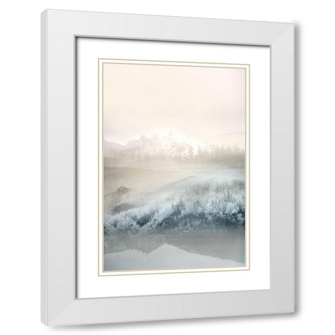 Vanilla Landscape II White Modern Wood Framed Art Print with Double Matting by Bainbridge, Hope