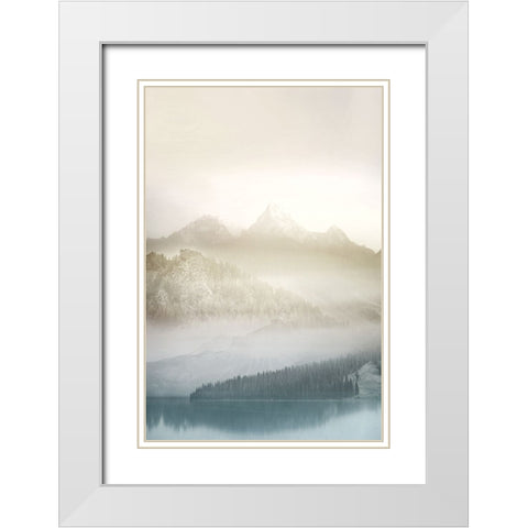 Vanilla Landscape III White Modern Wood Framed Art Print with Double Matting by Bainbridge, Hope