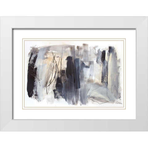 Cinders and Smoke White Modern Wood Framed Art Print with Double Matting by Bainbridge, Hope