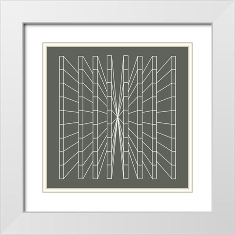 Olive Perspective  White Modern Wood Framed Art Print with Double Matting by Haranio, Sandi