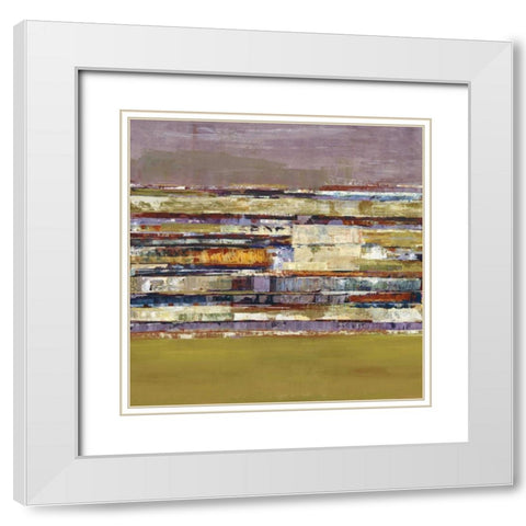 Tonal Rhythm I White Modern Wood Framed Art Print with Double Matting by Hoop, Fiona
