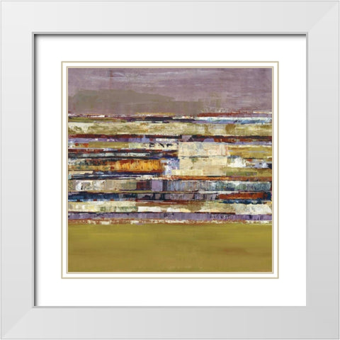 Tonal Rhythm I White Modern Wood Framed Art Print with Double Matting by Hoop, Fiona