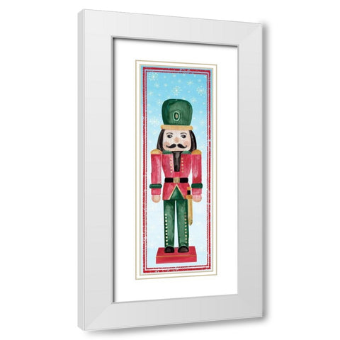 Nutcracker I  White Modern Wood Framed Art Print with Double Matting by PI Studio