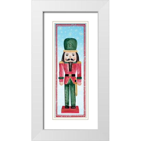 Nutcracker I  White Modern Wood Framed Art Print with Double Matting by PI Studio